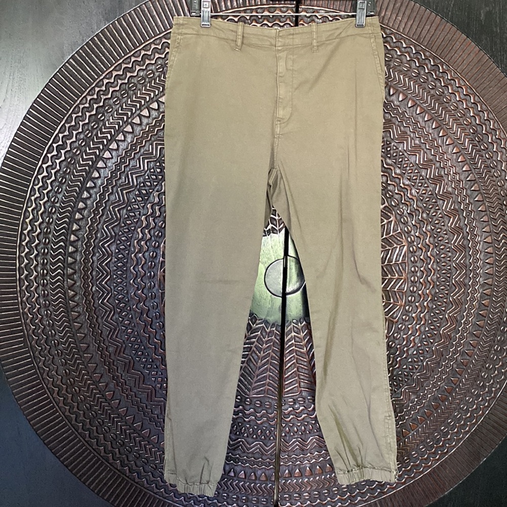 NEW Velvet by Graham and Spencer green twill pants 10